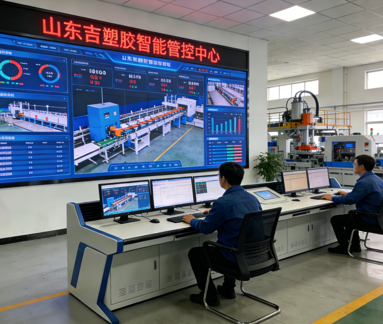 Shandong Wanji Plastics invests 50 million yuan to build an intelligent control center, leading the industry in intelligent manufacturing.